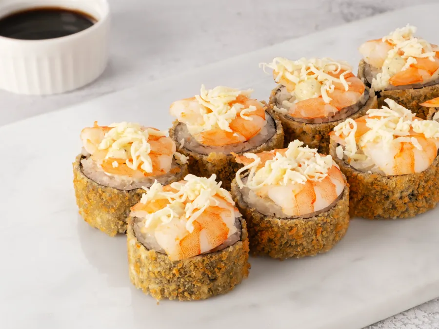 Цезарь темпура с креветкой Биг